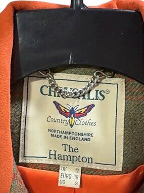 Chrysalis The Hampton Tweed Jacket - Green/Orange - Women US 8 / UK 12